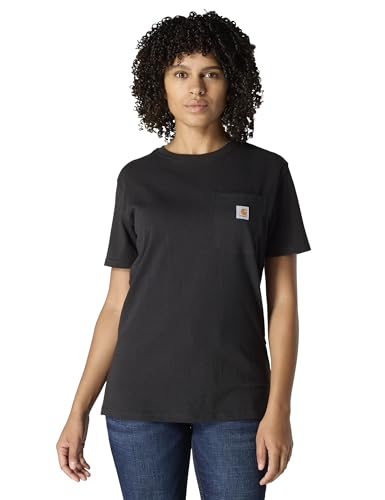Carhartt Women's WK87 Workwear Pocket SS T-Shirt, Black, M