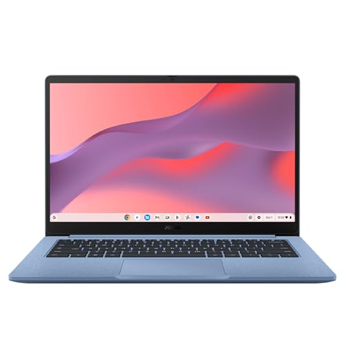 ASUS Chromebook CX14, 14" FHD Anti-Glare Display, Intel® N50 Processor, 4GB, 64GB, ChromeOS, Fabric Blue, CX1405CTAZ-AS01-CB