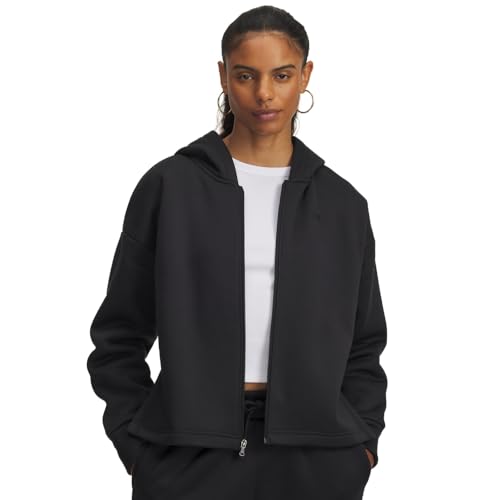 Under Armour Women's Armour Fleece Full Zip, (004) Black / / Black, Large