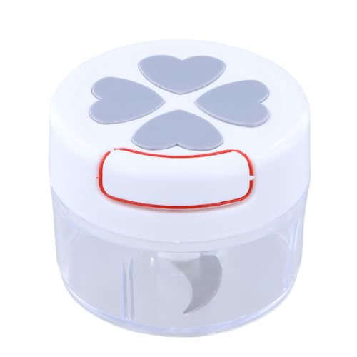 Manual Food Chopper, Portable Food Chopper with Blades, Manual Vegetable Cutter, Small Food Processor for Kitchen Garlic Onion Chili