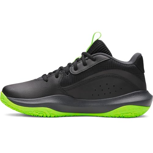 Under Armour Unisex-Adult Lockdown 7 Sneaker, (006) Black/Anthracite/Metallic Black, 9.5 Women/8 Men
