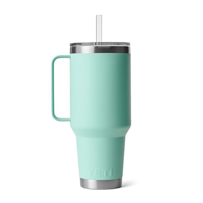 YETI Rambler 42 oz Straw Mug, Vacuum Insulated, Stainless Steel, Seafoam