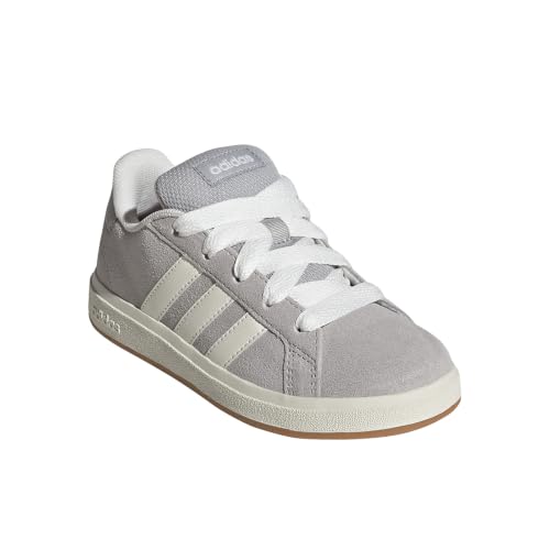 adidas Unisex-Kids Grand Court 00s, Grey/Off White/Gum, 12 | Casual Shoes