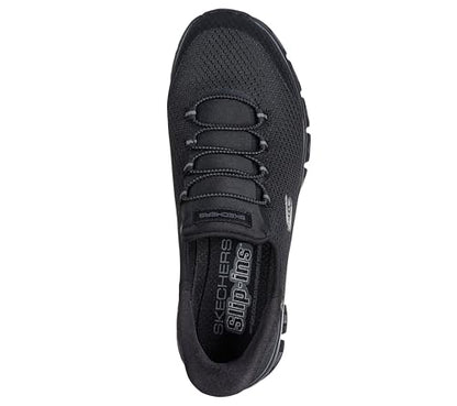 Skechers Women's Glide-Step-Pursuit Hands Free Slip-ins Sneaker, BBK,