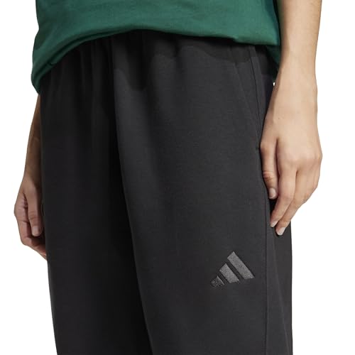 Adidas Women's All SZN Fleece Loose Pants, Black, Large