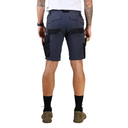 CALECARPEN Work Shorts for Men Construction Mens Workwear Utility Cargo Stretch Water Repellent Tactical Loose Fit Short