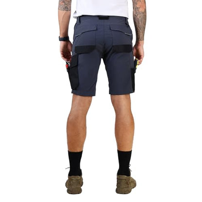 CALECARPEN Work Shorts for Men Construction Mens Workwear Utility Cargo Stretch Water Repellent Tactical Loose Fit Short