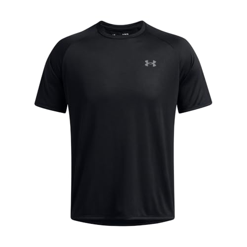 Under Armour mens Tech 2.0 Short-Sleeve T-Shirt , Black (001)/Graphite , Medium