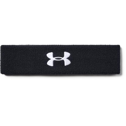 Under Armour Men's Performance Headband, Black (001)/White, One Size Fits All