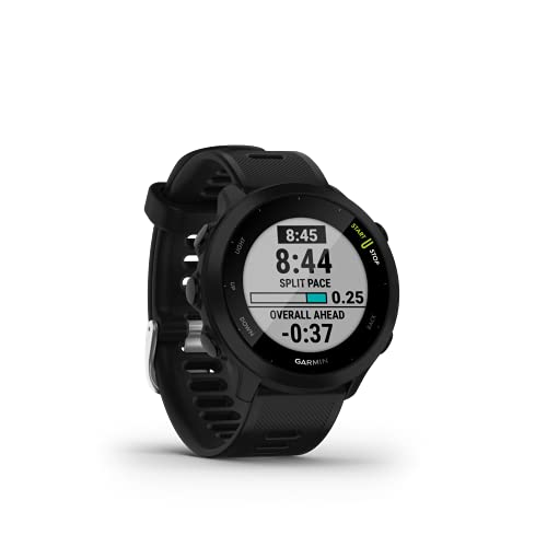 Garmin Forerunner 55, GPS Running Watch with Daily Suggested Workouts, Up to 2 Weeks of Battery Life, Black