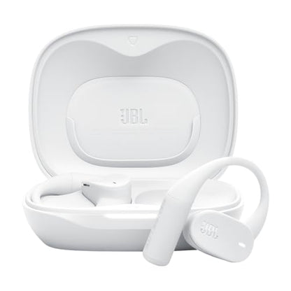 JBL Sense Lite - True Wireless Open-Ear Headphones, JBL OpenSound Technology, IP54 Water and dust Resistant, 4 mics for Crisp, Clear Calls, Up to 32 Hours of Battery Life, Plus Speed Charge - White