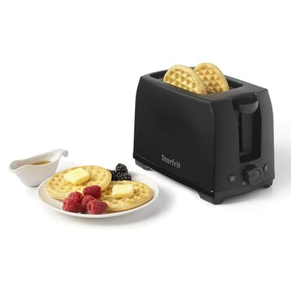 Starfrit Alston 2-Slice Toaster, 700W, 6 Browning Levels, Matte Black