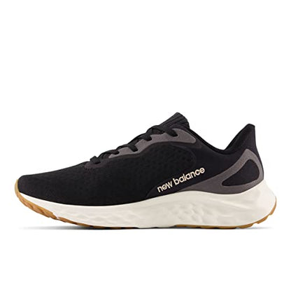 New Balance Women's Fresh Foam Arishi V4 Running Shoe, Black/Light Gold Metallic/Gum 2, 7 Medium US