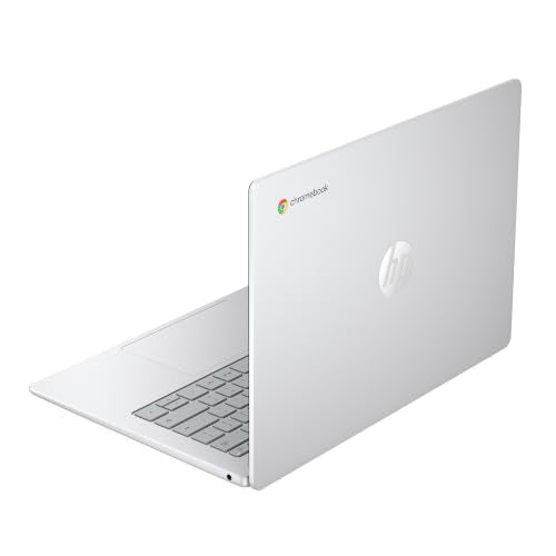 HP Chromebook 14 Inch Laptop, 2K Display, Intel N150, 8 GB RAM, 128 GB UFS, Intel Graphics, Chrome OS, Glacier Silver, 14a-nk0006ca