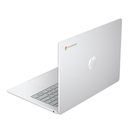 HP Chromebook 14 Inch Laptop, 2K Display, Intel N150, 8 GB RAM, 128 GB UFS, Intel Graphics, Chrome OS, Glacier Silver, 14a-nk0006ca