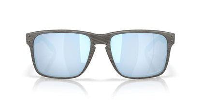 Oakley Oo9487 Holbrook XXL Rectangular Sunglasses, Woodgrain/Prizm Deep Water Polarized, 61 mm