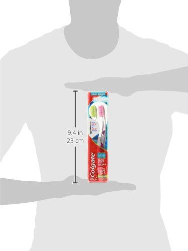 Colgate Slim Soft Advanced Ultra Soft Toothbrush, 2 Pack