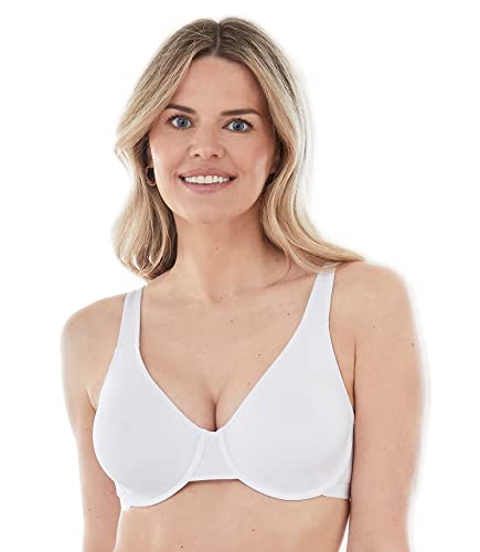 Bestform womens Women's Casual Value Cotton Stretch Underwire Minimizer Bra, White, 36C US