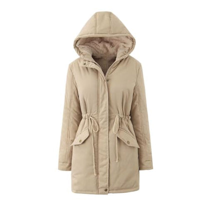 Winter Coats for Women Fleece Lined Zip Padded Warm Outerwear