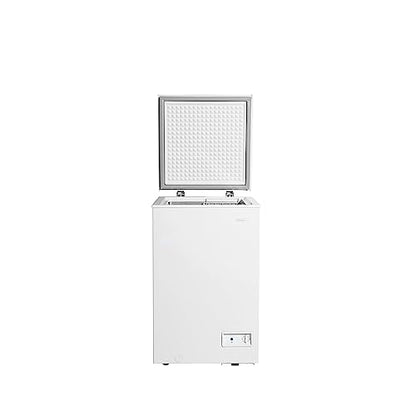 Danby DCF035A6WM 3.5 cu. ft. Chest Freezer with Garage Ready Performance, Manual Defrost, Durable Freestanding Compact Deep Freezer with 1-Year Warranty, White
