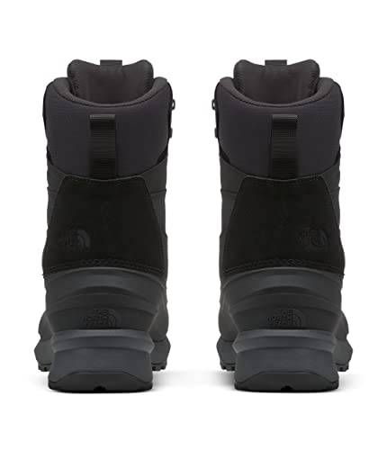 THE NORTH FACE Chilkat V 400 Waterproof Snow Boot, Blk/Asphalt Gy, 8
