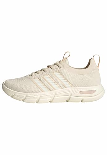 adidas Women's Cloudfoam Flex - Slounge, Wonder White/Off White/Sand Strata, 11