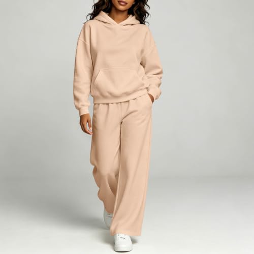 Womens Sweatsuits 2 Piece Set 2026 Fall Winter Long Sleeve Hoodie