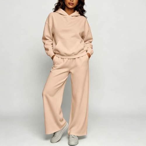 Womens Sweatsuits 2 Piece Set 2026 Fall Winter Long Sleeve Hoodie