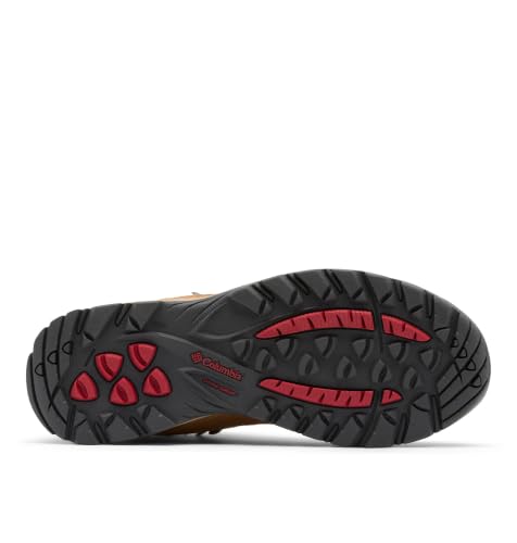 Columbia Womens Newton Ridge Plus Waterproof Amped, Elk/Mountain Red, 11