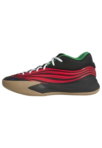 adidas Unisex-Adult Dame X Basketball, Black/Pure Ruby/Gum