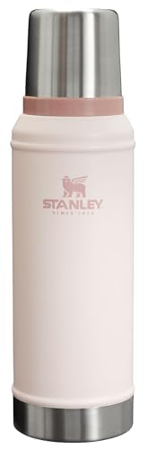Stanley Classic Legendary Vacuum Bottle 1.0 qt | Wide Mouth with Leakproof Cup Lid | Keep Drinks Hot or Cold | Packable for Travel | Insulated Stainless Steel Thermal Bottle | BPA-Free | Rose Quartz