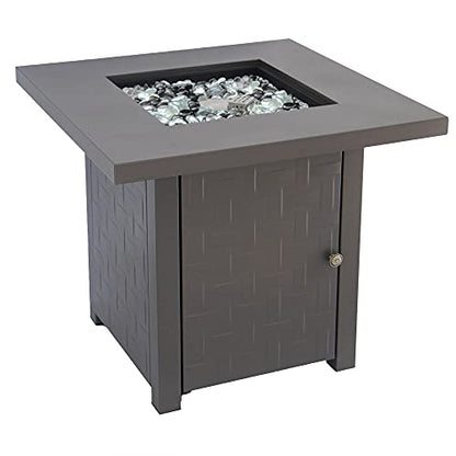 Paramount Laureen Steel Fire Table, Kaffee