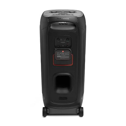 JBL PartyBox 720 - Loudest Battery-Powered Party Speaker with Superior Pro Sound and a Futuristic lightshow, Up to 15 Hours Playtime & IPX4 Splash Proof (Black)