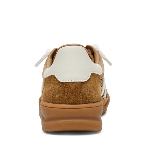 Steve Madden Women's Verdict Sneaker, Tan Multi, 9
