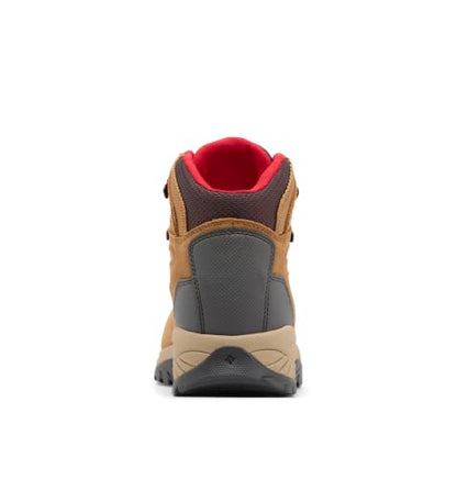 Columbia Womens Newton Ridge Plus Waterproof Amped, Elk/Mountain Red, 11