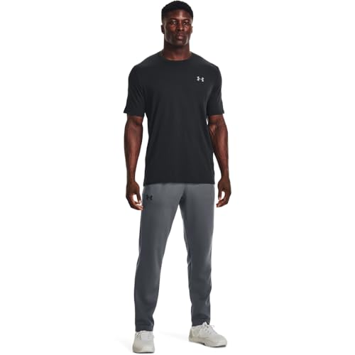 Under Armour Men's Left Chest Lockup Short Sleeve T Shirt, (001) Black / / Mod Gray, Medium