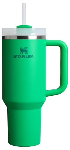 Stanley Quencher H2.0 Tumbler with Handle and Straw 40 oz Flowstate 3-Position Lid Cup Holder Compatible for Travel Insulated Stainless Steel Cup BPA-Free Meadow