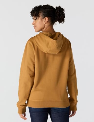Carhartt Women's Relaxed Fit Midweight Garment Dye French Terry Hooded Sweatshirt, Carhartt Brown, Medium