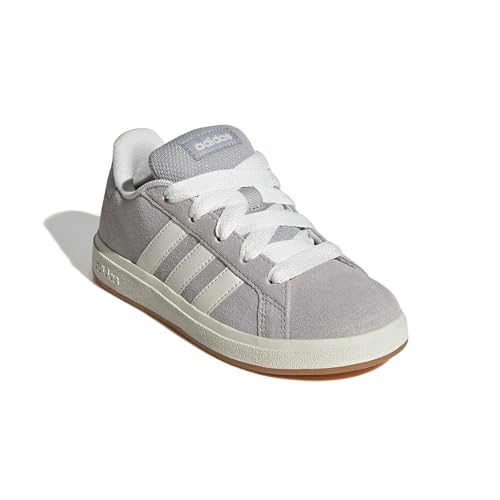adidas Unisex-Kids Grand Court 00s, Grey/Off White/Gum, 12 | Casual Shoes