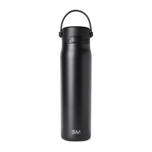 Simple Modern Insulated Sport Water Bottle with Chug Lid | 30oz, Black