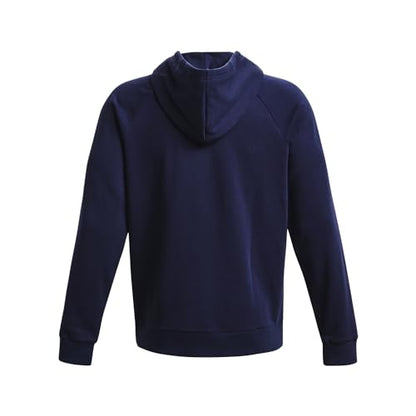 Under Armour Mens Rival Fleece Hoodie, (410) Midnight Navy / / White, Large