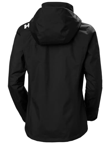 Helly-Hansen Women's Crew Hooded Midlayer Jacket 2.0, 990 Black, Medium