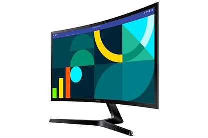 Samsung 24-inch FHD Black Curved Screen Monitor with 100 Hz Refresh Rate, Game Mode, Eye Saver Mode - (LS24D368GANXZA) [Canada Version]