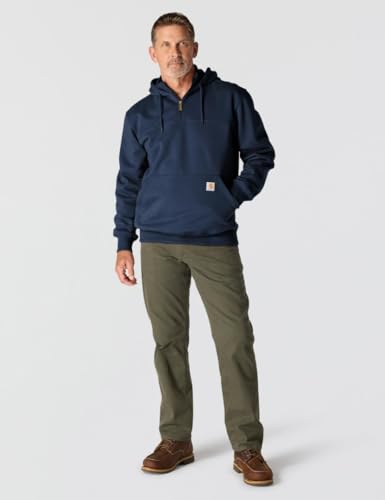 Carhartt Men's Rain Defender Paxton Heavyweight Sweatshirt, New Navy, Medium