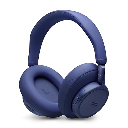 JBL Live 780NC - Wireless Over-Ear Noise Cancelling Headphones, Adaptive Noise Cancelling, Bluetooth, Foldable, 40mm Dynamic Driver - Blue