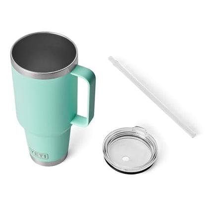YETI Rambler 42 oz Straw Mug, Vacuum Insulated, Stainless Steel, Seafoam