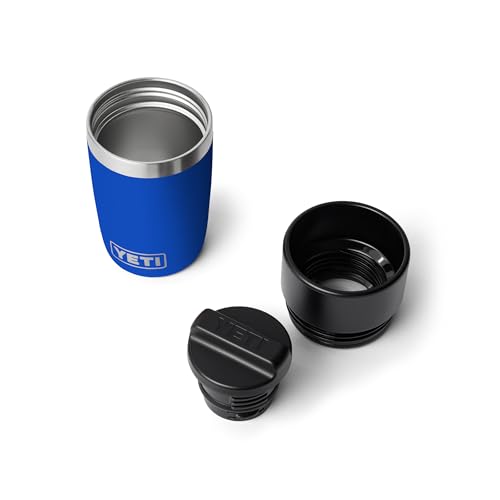 YETI Rambler 8 oz Travel Bottle, Stainless Steel, Vacuum Insulated, Royal Blue