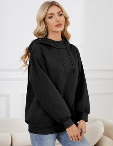 Hithymo Travel Hoodie with Eye Mask Cotton Blend Lightweight Sweatshirts