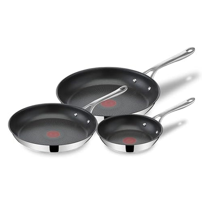 Jamie Oliver by Tefal Cooks Direct Nonstick Frying Pans Nonstick, 3-Pc Set