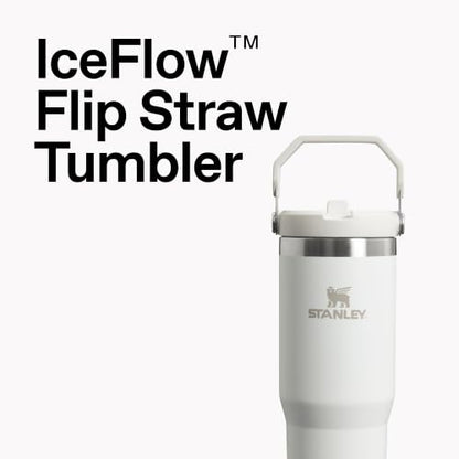STANLEY IceFlow 2.0 Flip Straw Tumbler with Handle 20 oz | Twist On Lid and Flip Up Straw | Leakproof Water Bottle | Insulated Stainless Steel | BPA-Free | Spring Green